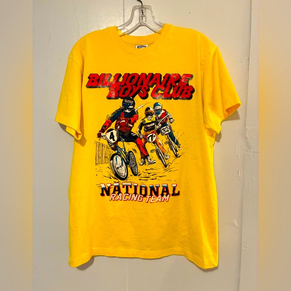 Billionaire Boys Club Yellow Racing Team Tee